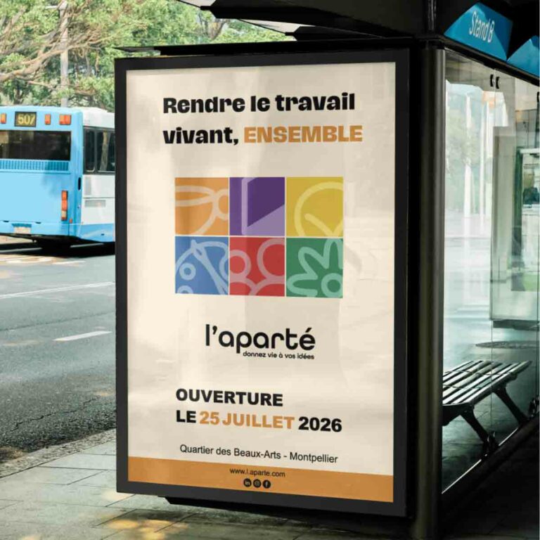 Affiche officielle pour le lancement de l'Aparté