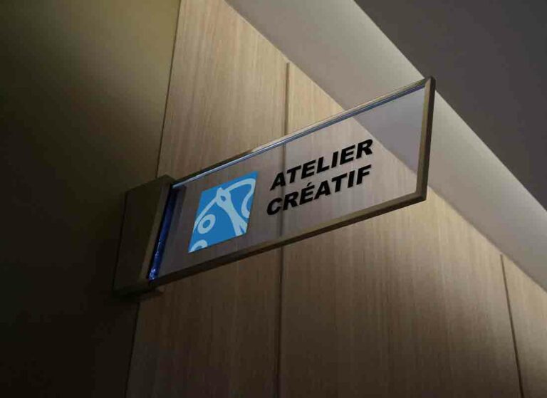 Exemple de signalétique intérieure du tiers-lieu