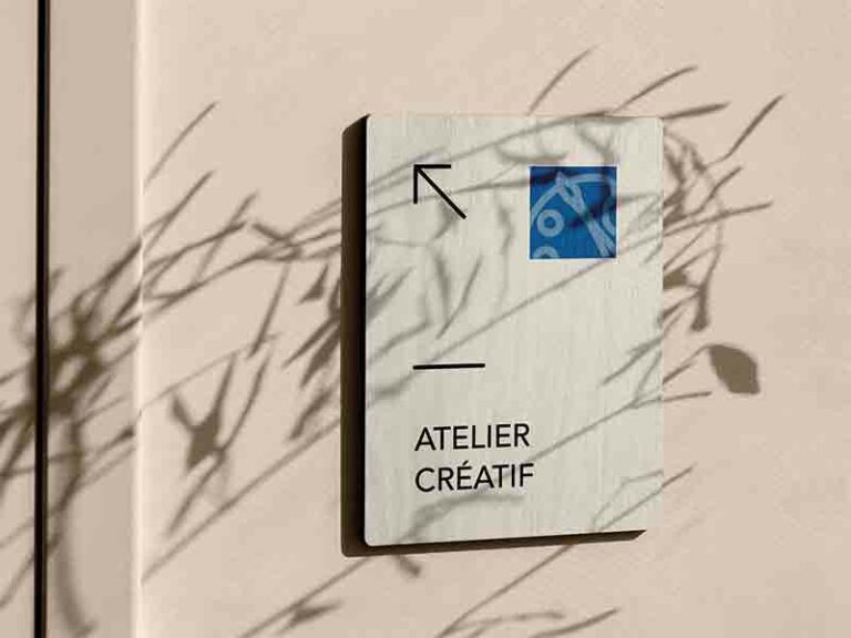 signalétique intérieure de l'aparté