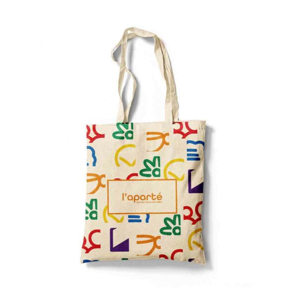 Tote bag offert à l'aparté