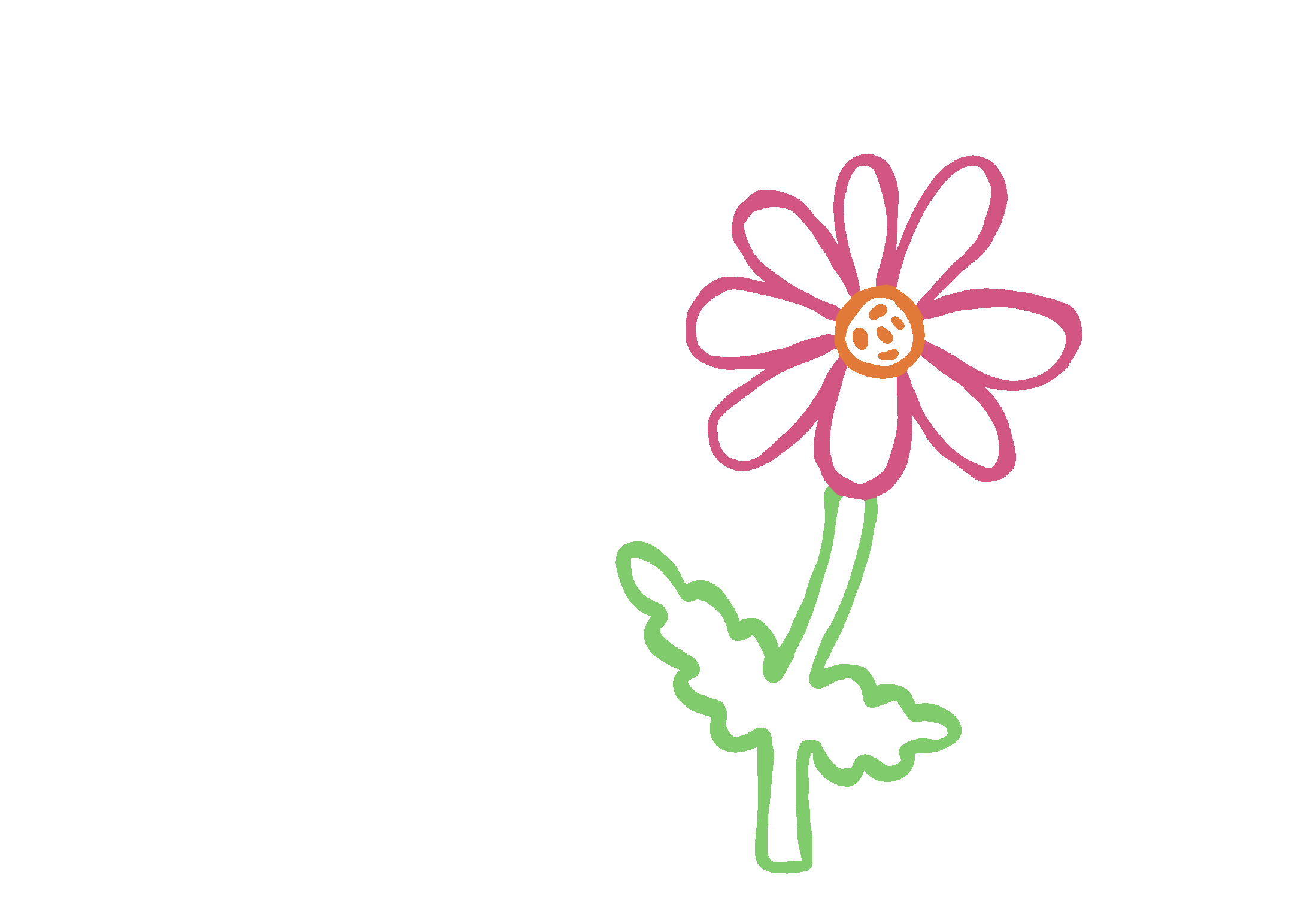 Fleur rose avec pétales